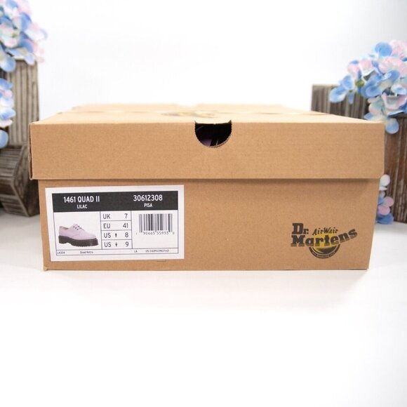 Dr. Martens Quad II Lilac Leather Lace Up Loafer Oxford Shoes 9 NIB - Picture 8 of 8